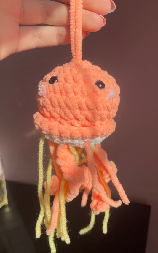 Crochet Jellyfish Orange